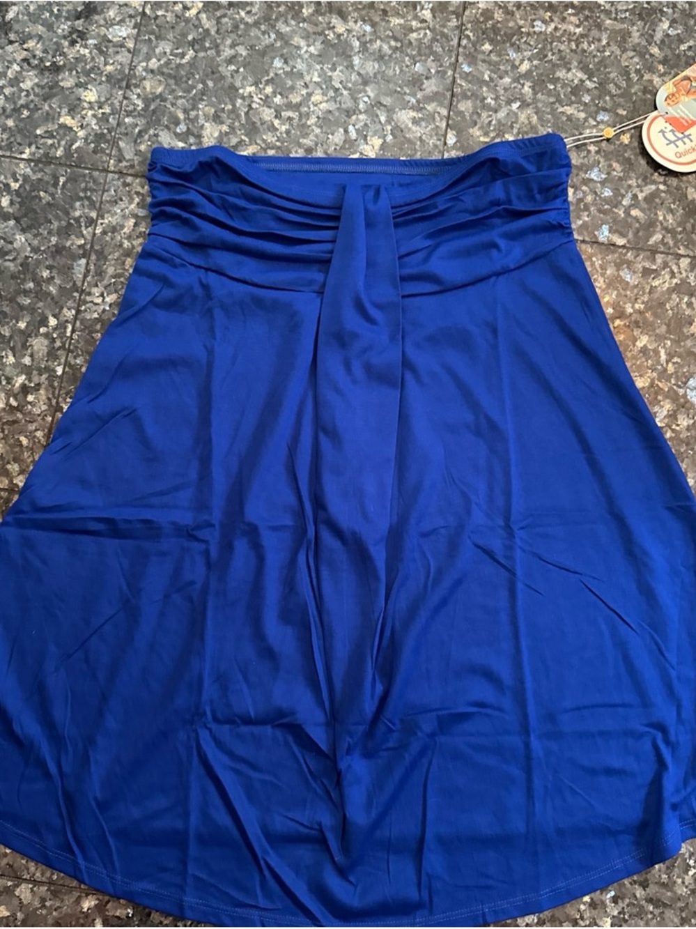 BLUE Swim COVER UP NWT Beach Pool Vacation Resort Wear Quick Dry As Rose